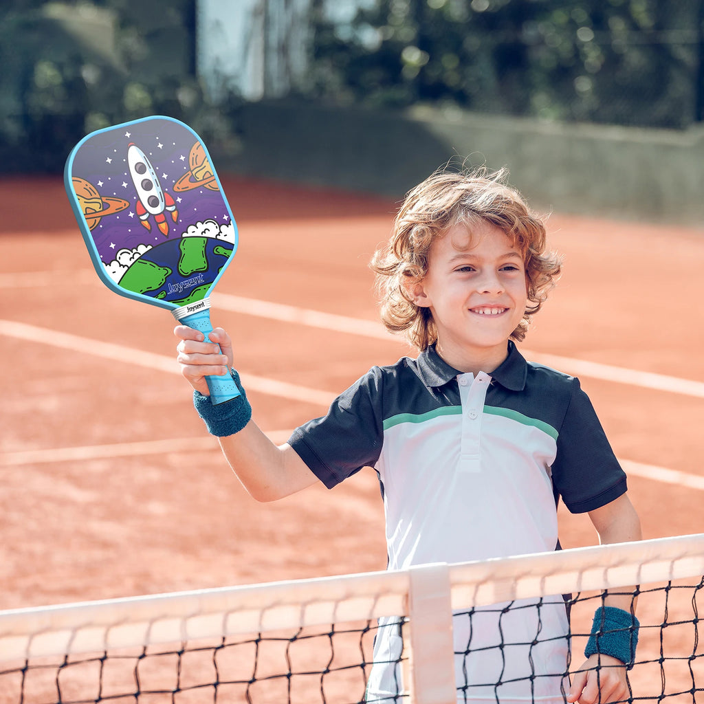 Kids Raw Carbon Fiber Pickleball Paddle (14mm)