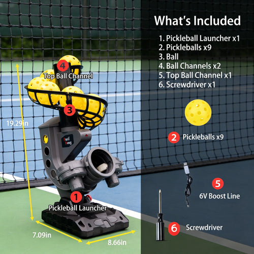 Wholesale Portable Pickleball Training Machine | Solo Drill Launcher for All Ages