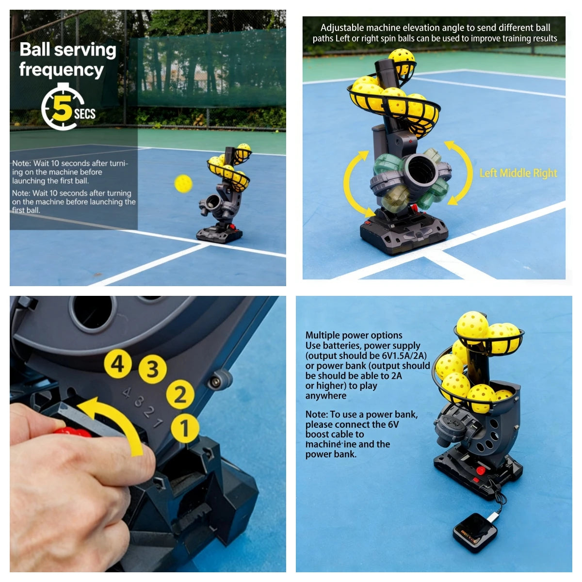 Wholesale Portable Pickleball Training Machine | Solo Drill Launcher for All Ages