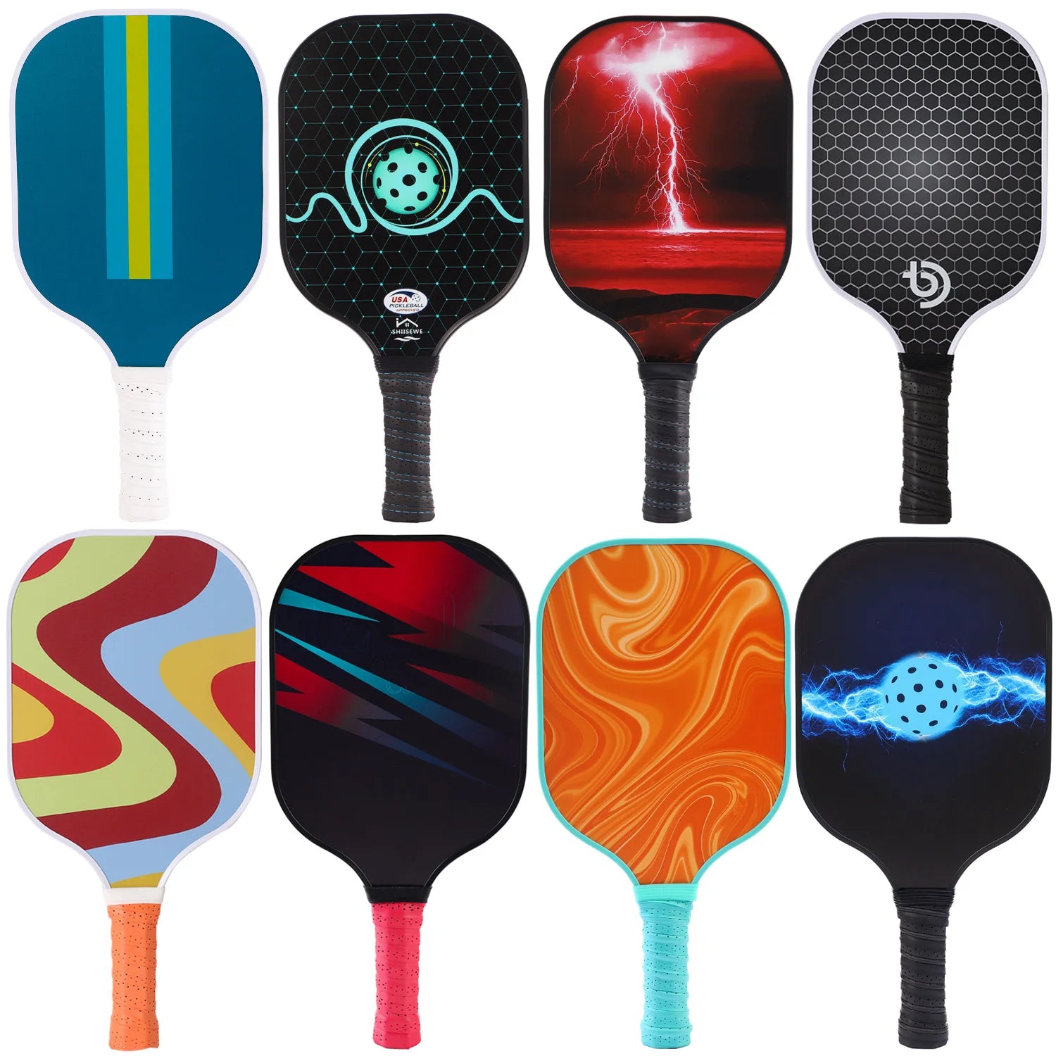 Wholesale Glass Fiber Pickleball Paddle | 13mm Polypropylene Honeycomb Core
